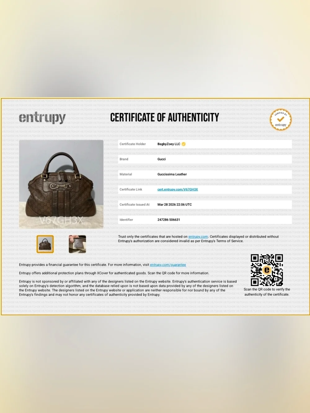 CF35 💟 Gucci Catherine Dome Guccissima Top Handle - Picture 2 of 16